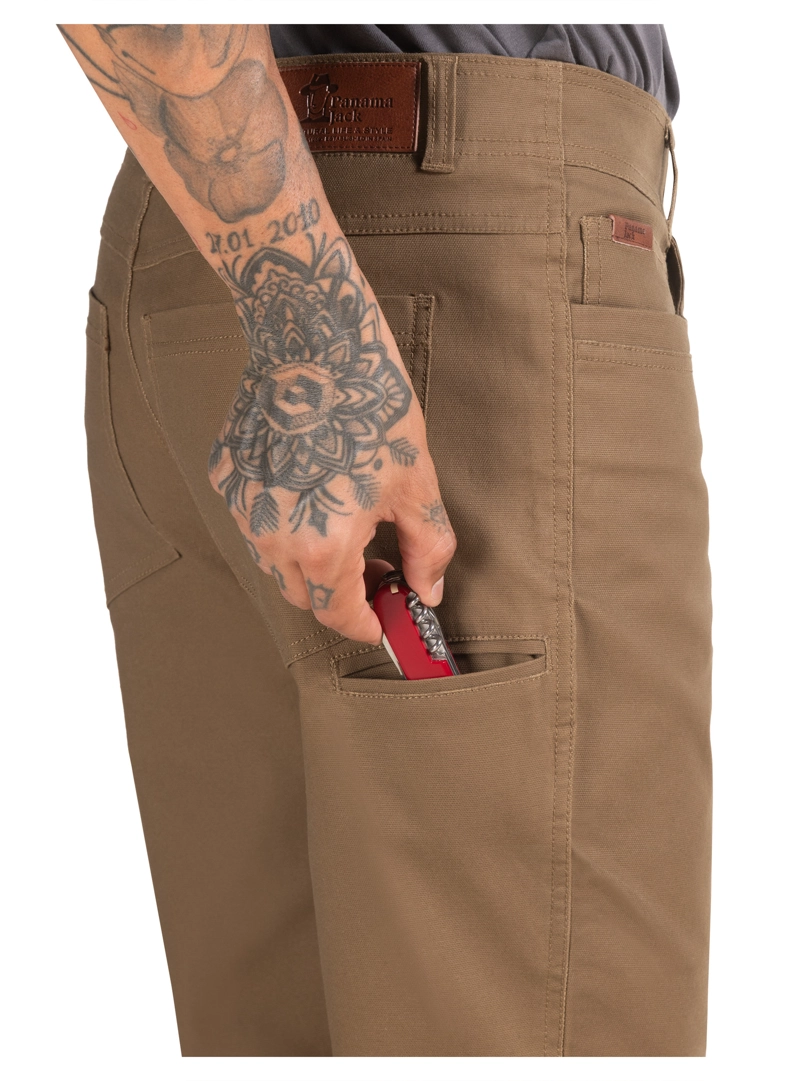 PANTALON HOMBRE VESTIR CASUAL PANAMA JACK - PJH029M | MARRON - 7