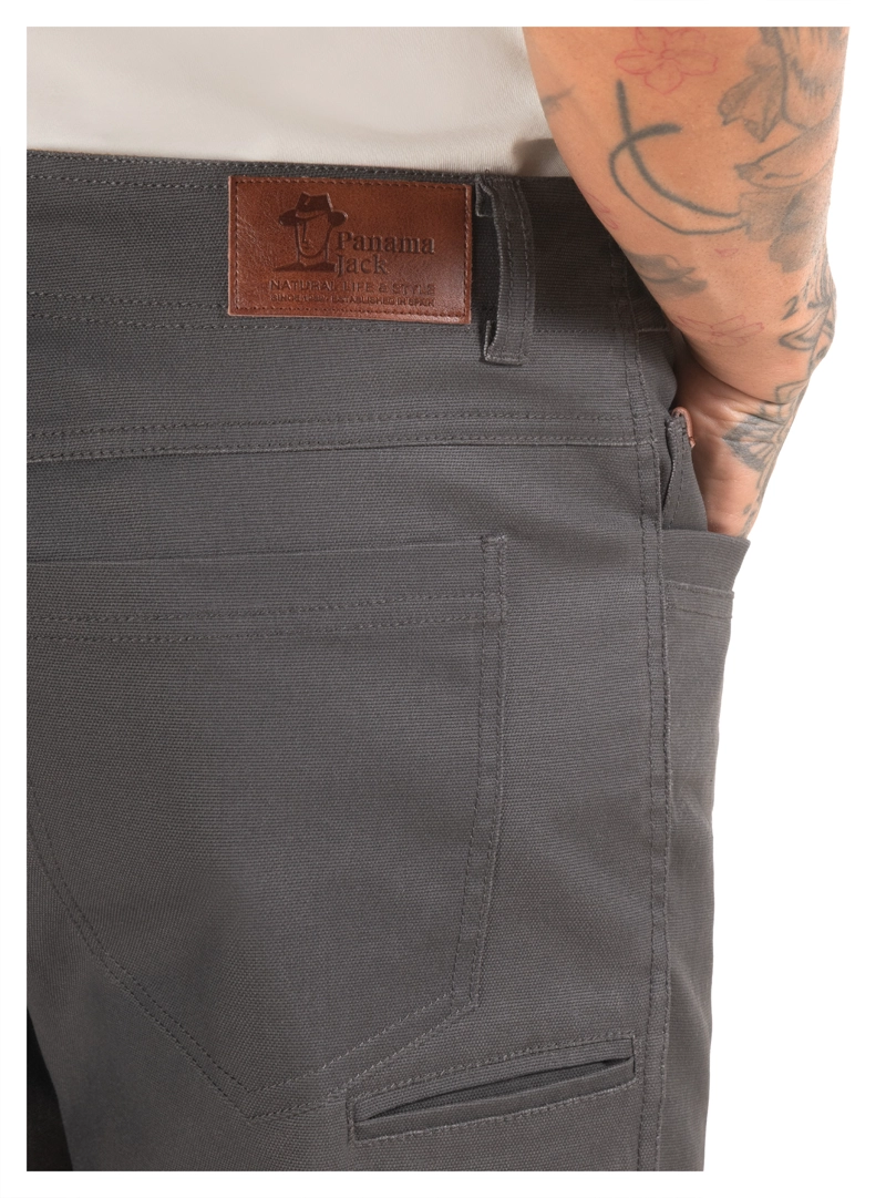 PANTALON HOMBRE VESTIR CASUAL PANAMA JACK - PJH029M | GRIS - 6
