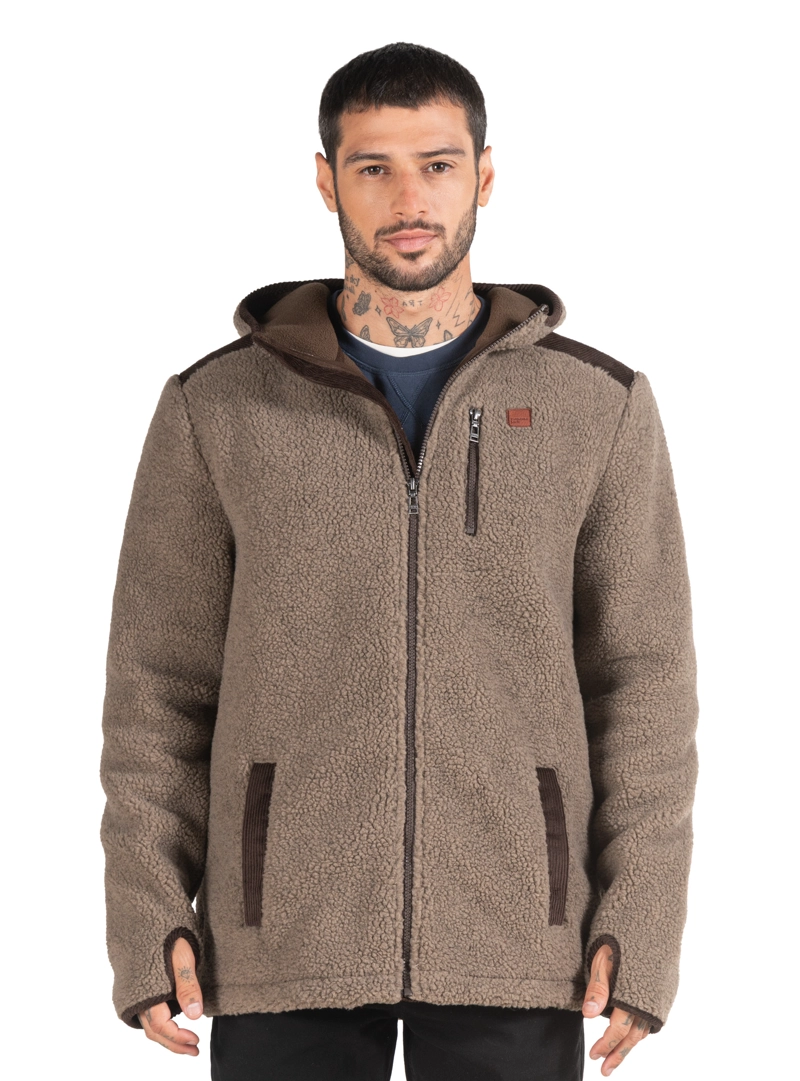 CHAQUETA HOMBRE SHERPA POLAR PANAMA JACK - PJH024M | MARRON CLARO - 5