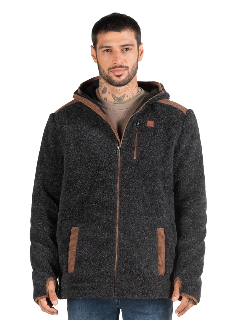 CHAQUETA HOMBRE SHERPA POLAR PANAMA JACK - PJH024M | GRIS - 2