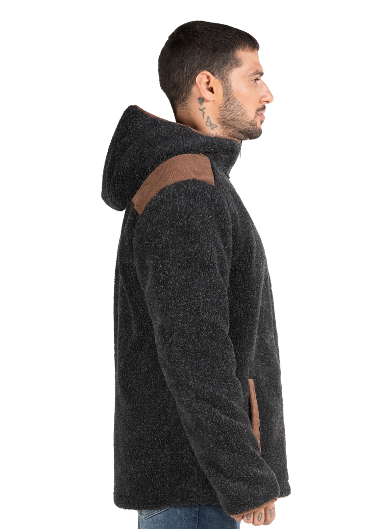 CHAQUETA HOMBRE SHERPA POLAR PANAMA JACK - PJH024M | GRIS - 4