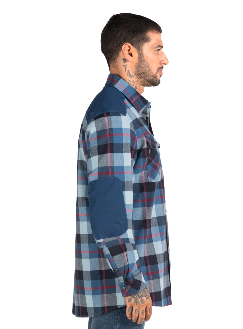 CAMISA HOMBRE LEÑADOR MANGA LARGA PANAMA JACK - PJH027M | AZUL - 3
