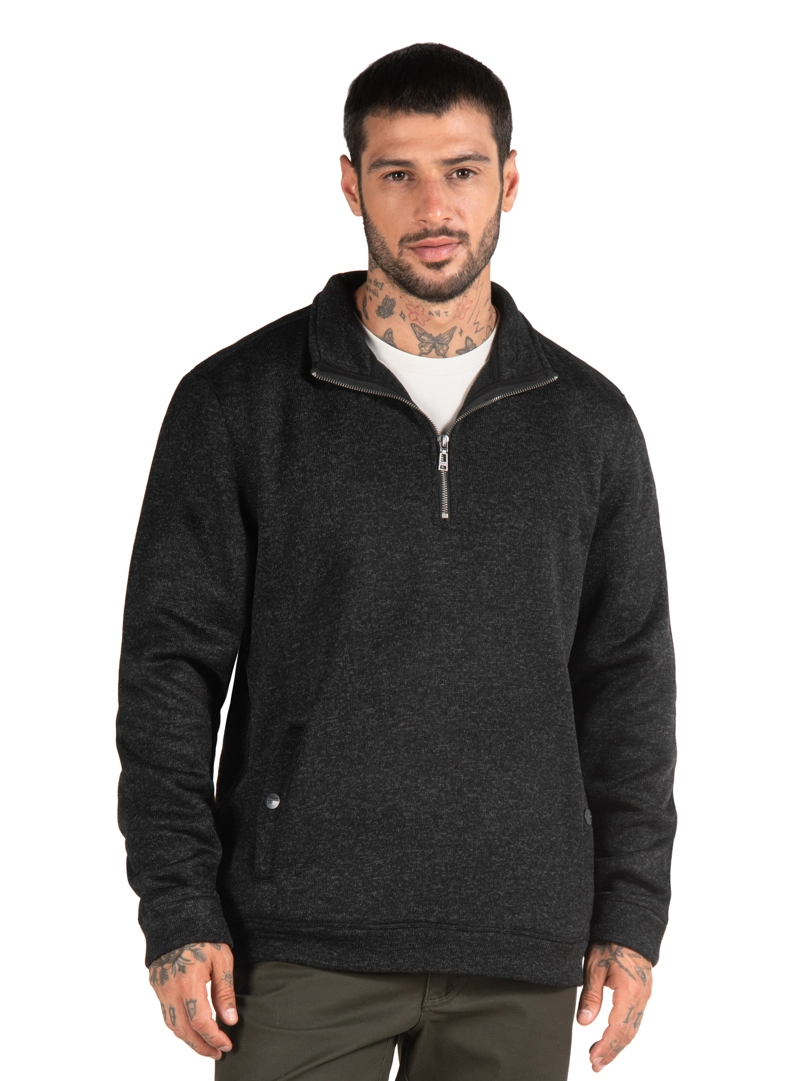 POLERON HOMBRE TEJIDO CUELLO ALTO PANAMA JACK - PJH026M | NEGRO - 1
