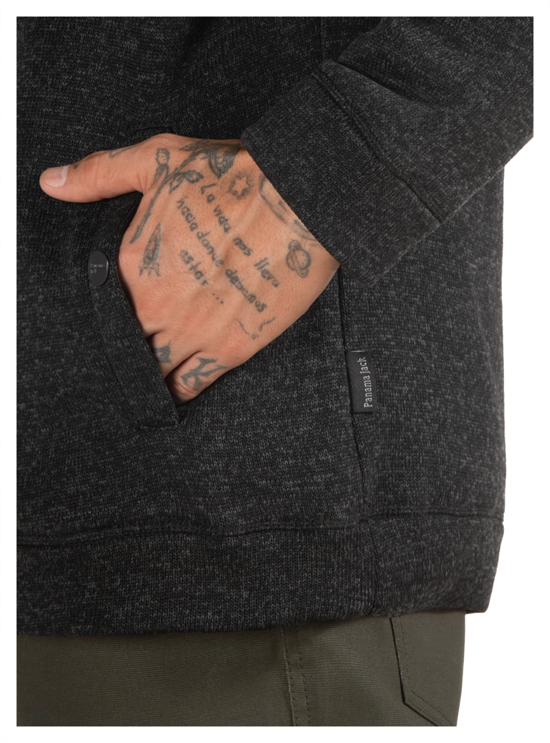 POLERON HOMBRE TEJIDO CUELLO ALTO PANAMA JACK - PJH026M | NEGRO - 4