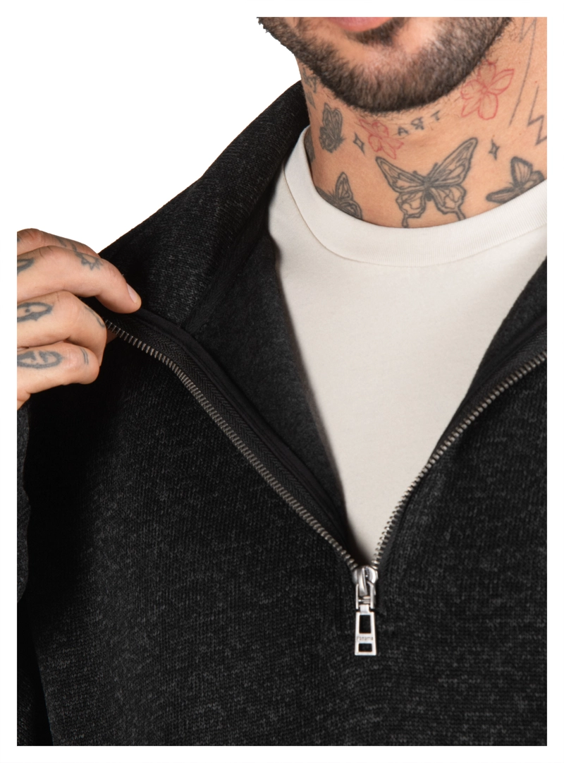 POLERON HOMBRE TEJIDO CUELLO ALTO PANAMA JACK - PJH026M | NEGRO - 6