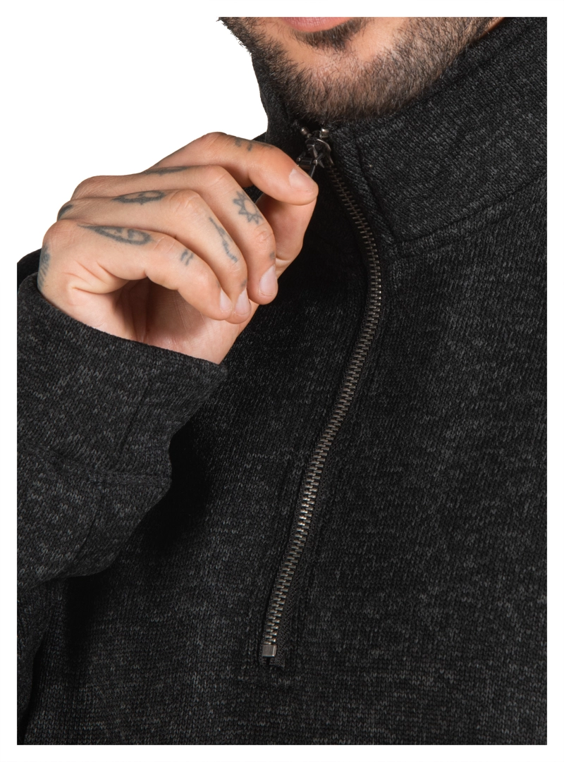 POLERON HOMBRE TEJIDO CUELLO ALTO PANAMA JACK - PJH026M | NEGRO - 7