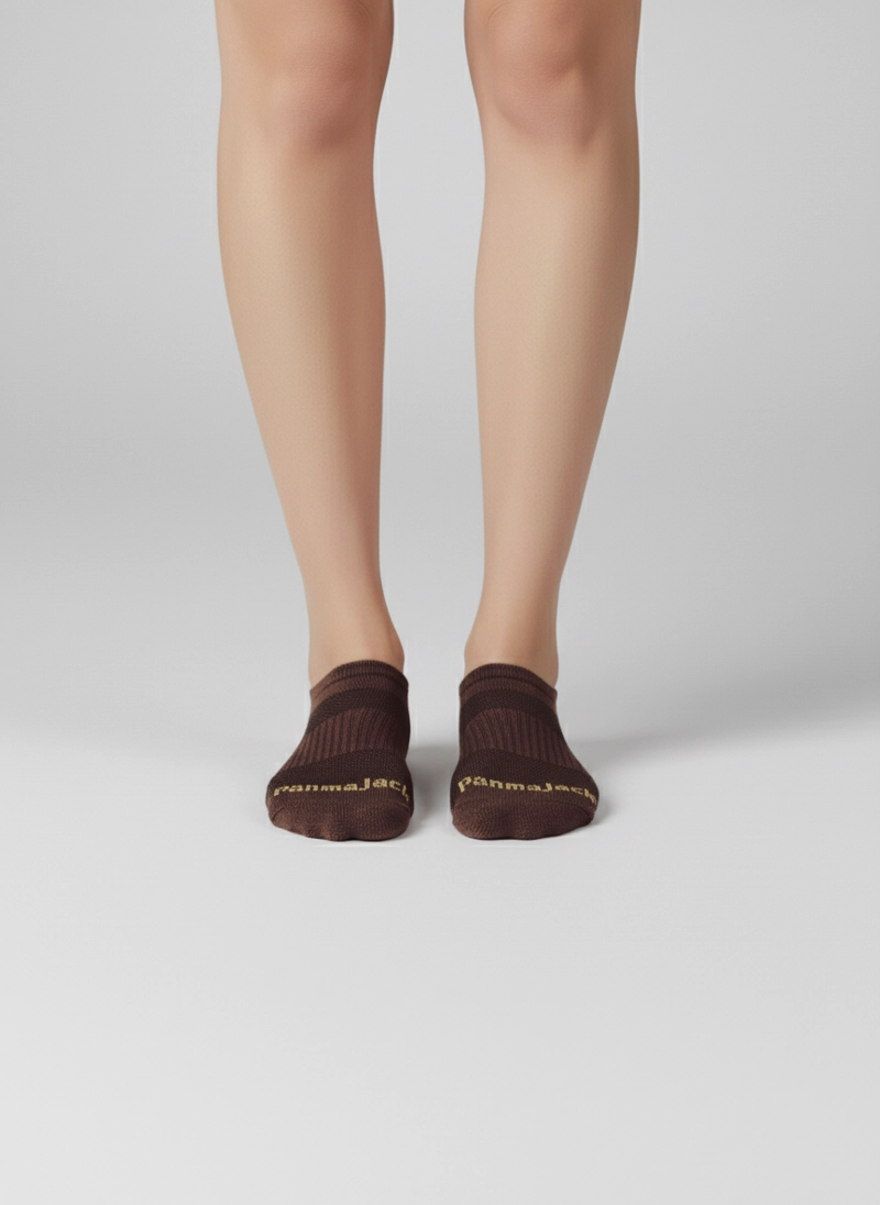CALCETINES ALGODON LOW CUT UNISEX PANAMA JACK - PJUCP06 | MARRON OSCURO - 2