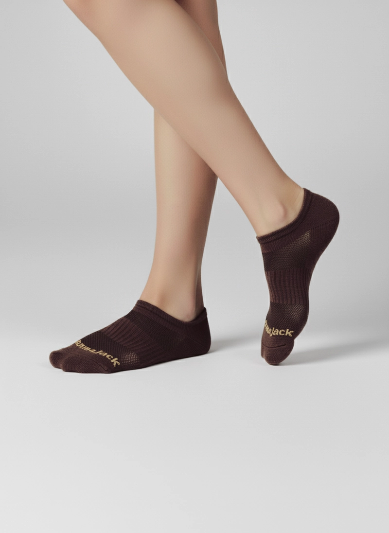 CALCETINES ALGODON LOW CUT UNISEX PANAMA JACK - PJUCP06 | MARRON OSCURO - 3