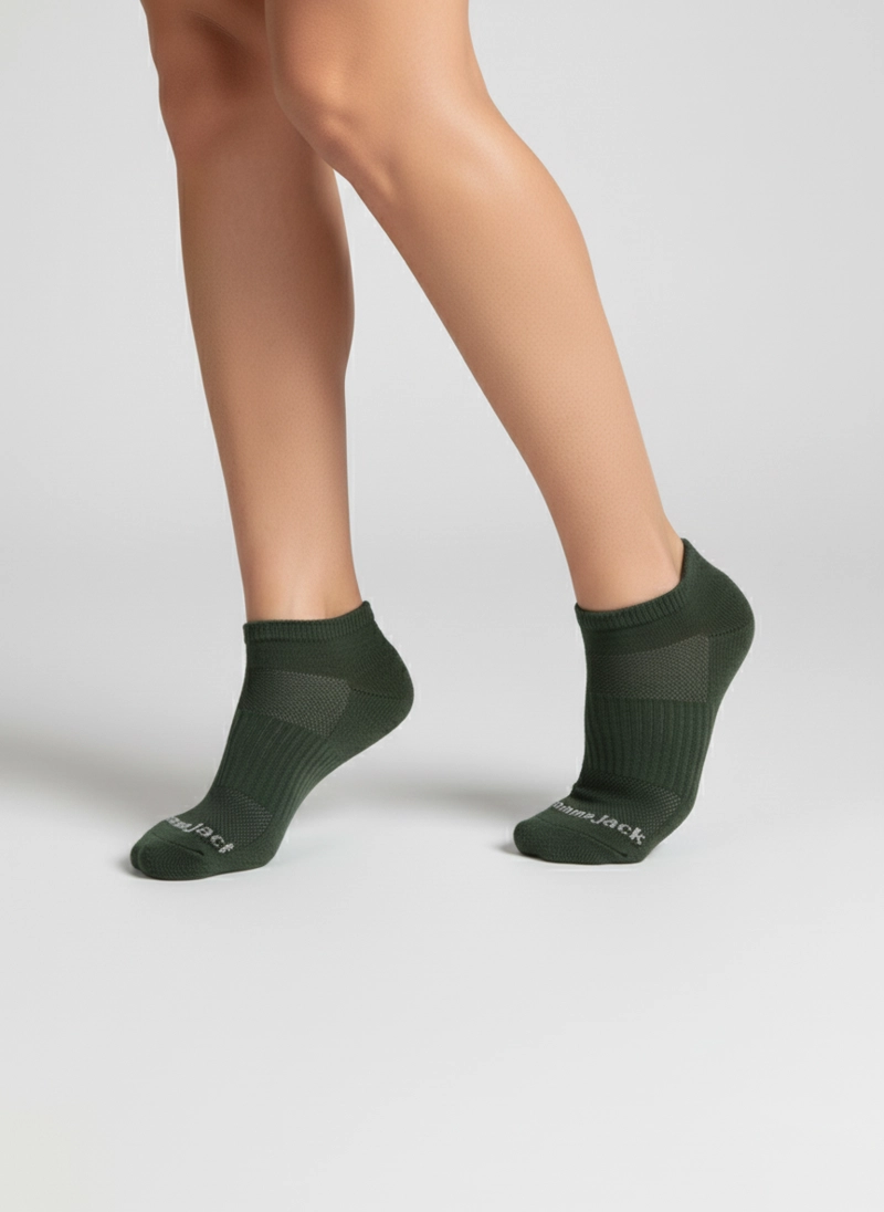 CALCETINES ALGODON LOW CUT UNISEX PANAMA JACK - PJUCP06 | VERDE OSCURO - 5