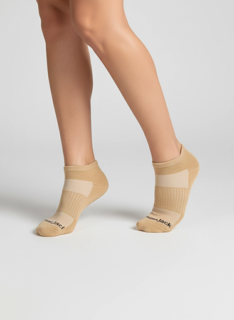 CALCETINES ALGODON LOW CUT UNISEX PANAMA JACK - PJUCP06 | MARRON CLARO - 3