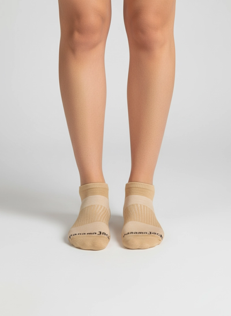 CALCETINES ALGODON LOW CUT UNISEX PANAMA JACK - PJUCP06 | MARRON CLARO - 4