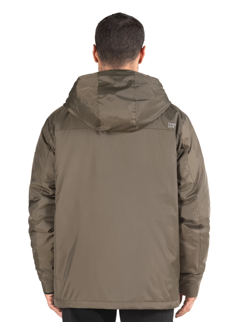 PARKA HOMBRE IMPERMEABLE OUTDOOR PANAMA JACK - L975 | VERDE OSCURO - 3