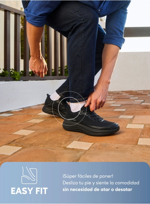 ZAPATILLA CASUAL MUJER HOMBRE 16 HRS - 16U0362 | NEGRO - 1