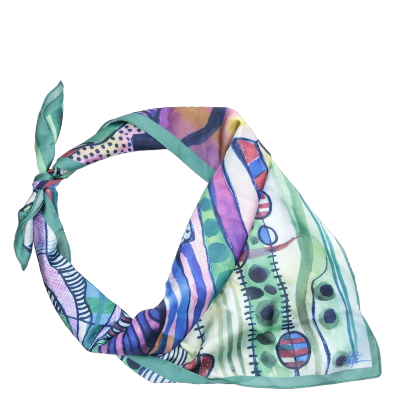 PAÑUELO MUJER DISEÑO CONTEMPORANEO (GRANDE)  POLLINI- POM058X - 4
