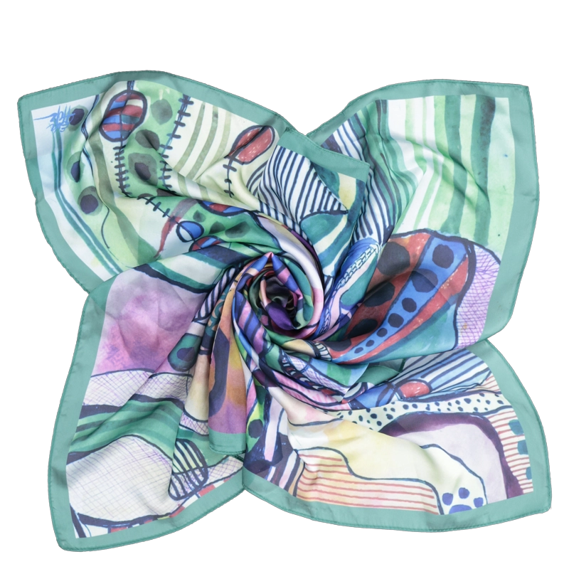 PAÑUELO MUJER DISEÑO CONTEMPORANEO (GRANDE)  POLLINI- POM058X - 5