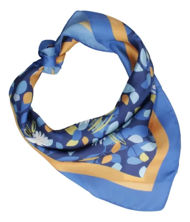 PAÑUELO MUJER DISEÑOS MUJER (PEQUEÑO) POLLINI - K822 | AZUL CLARO - 3