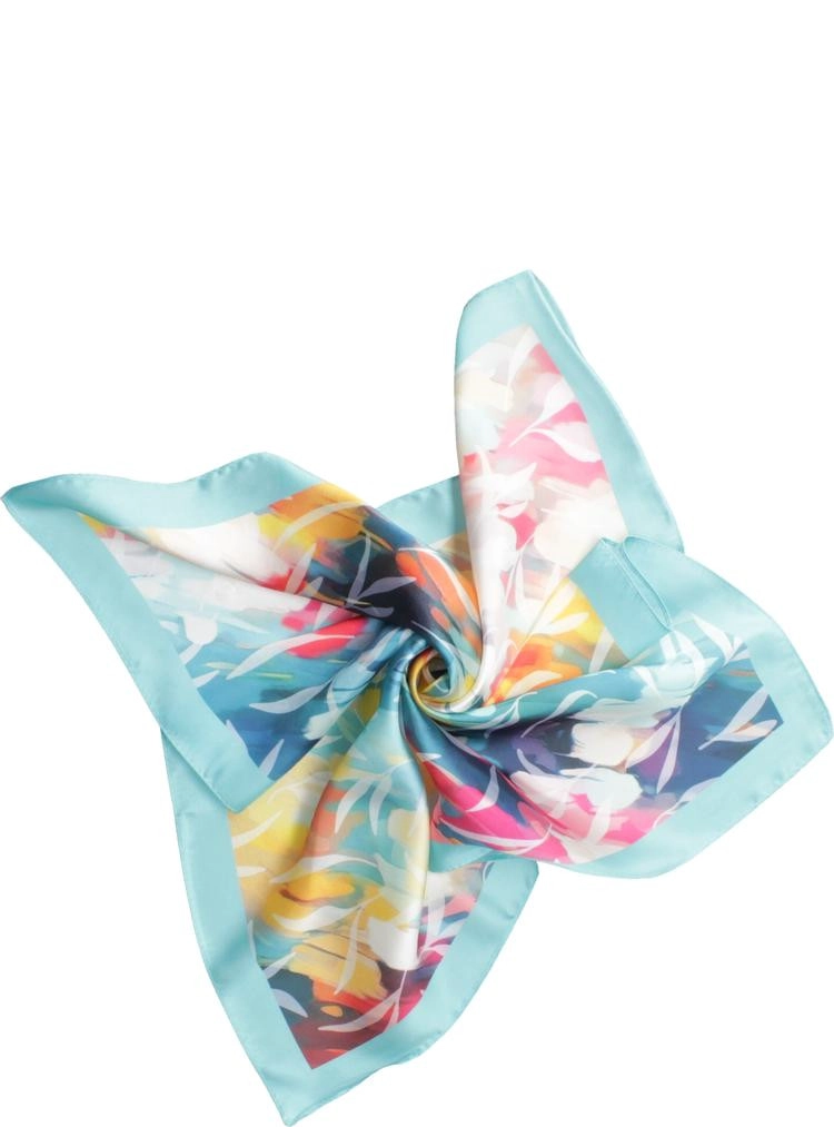 PAÑUELO MUJER DISEÑOS MUJER (PEQUEÑO) POLLINI - K822 | CELESTE - 4