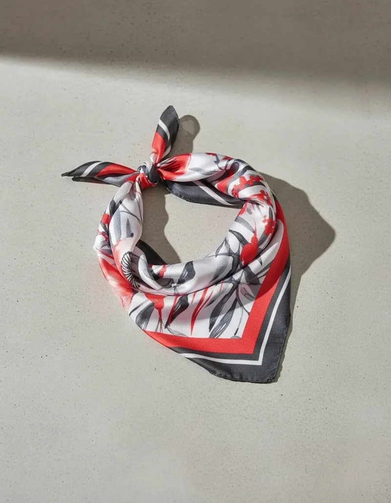 PAÑUELO MUJER DISEÑOS MUJER (PEQUEÑO) POLLINI - K822 | ROJO - 2