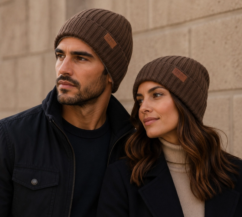 GORRO LANA Y POLAR UNISEX CASUAL PANAMA JACK - L933 | MARRON - 1