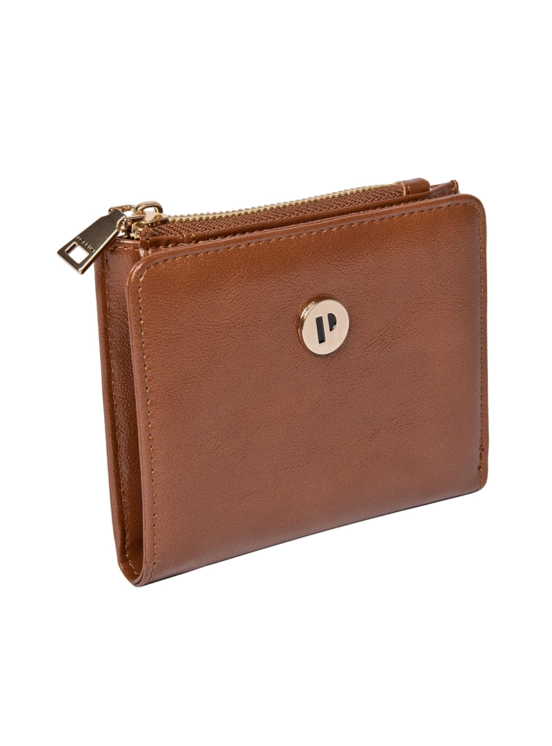 BILLETERA MUJER ESTRUCTURADA POLLINI - POM048X | MARRON CLARO - 5