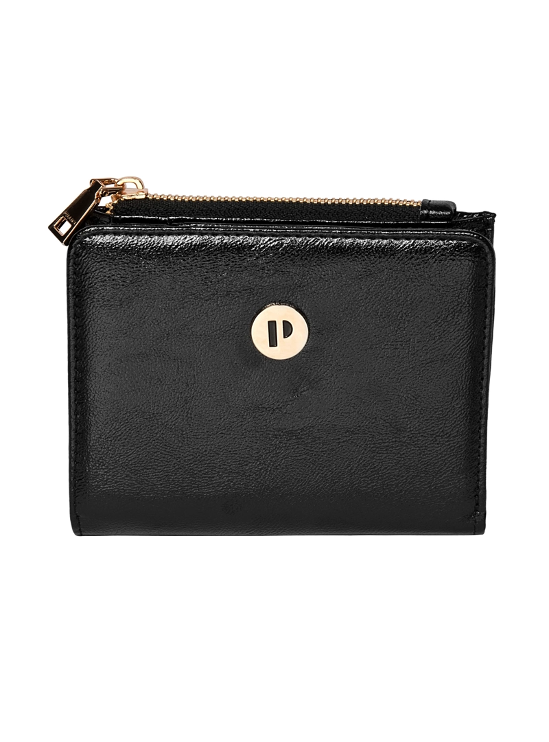 BILLETERA MUJER ESTRUCTURADA POLLINI - POM048X | NEGRO - 1