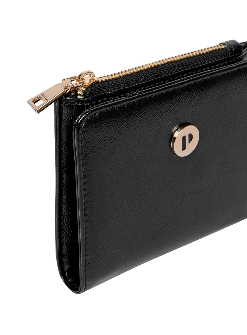 BILLETERA MUJER ESTRUCTURADA POLLINI - POM048X | NEGRO - 5