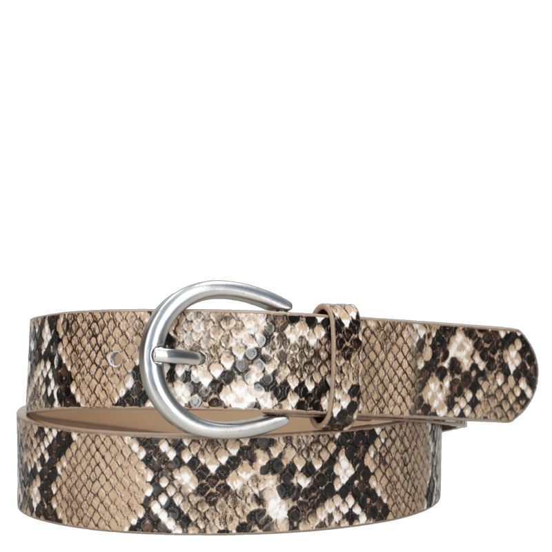 CINTURON MUJER ANIMAL PRINT POLLINI - POM052X | MARRON CLARO - 1