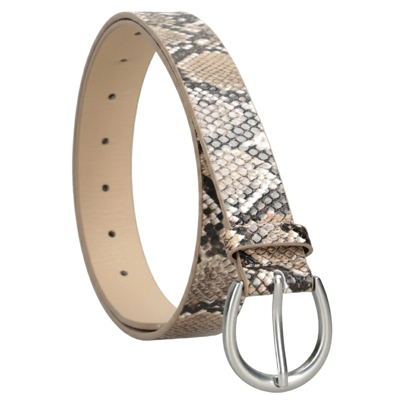 CINTURON MUJER ANIMAL PRINT POLLINI - POM052X | MARRON CLARO - 2