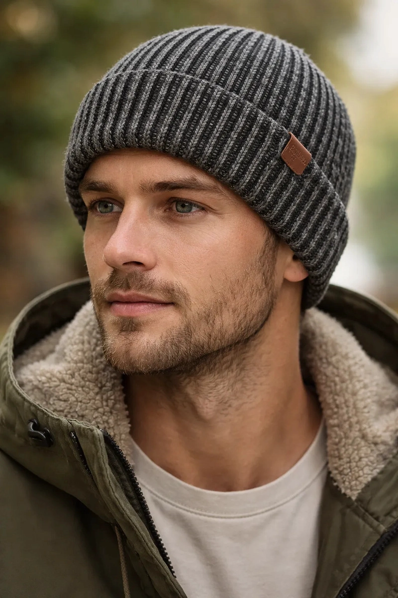 GORRO HOMBRE LANA PANAMA JACK - PJU002X | NEGRO - 1
