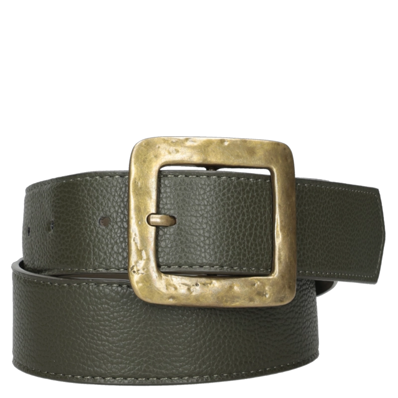 CINTURON MUJER HEBILLA MARTILLADA PANAMA JACK - PJM004X | VERDE - 1