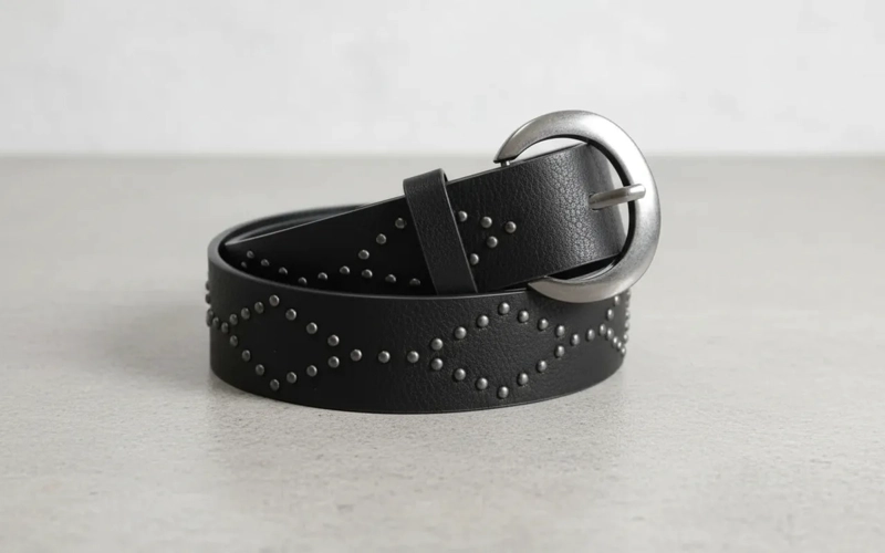 CINTURON MUJER TACHAS PANAMA JACK - PJM001X | NEGRO - 4