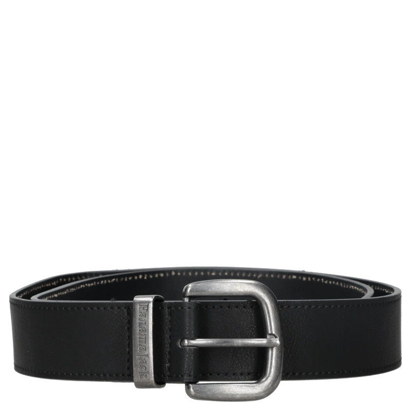 CINTURON HOMBRE HEBILLA ENVEJECIDA PANAMA JACK - PJH006X | NEGRO - 2