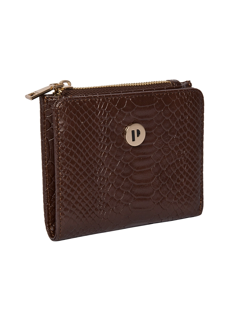 BILLETERA MUJER CON TEXTURA POLLINI - POM046X | MARRON - 3