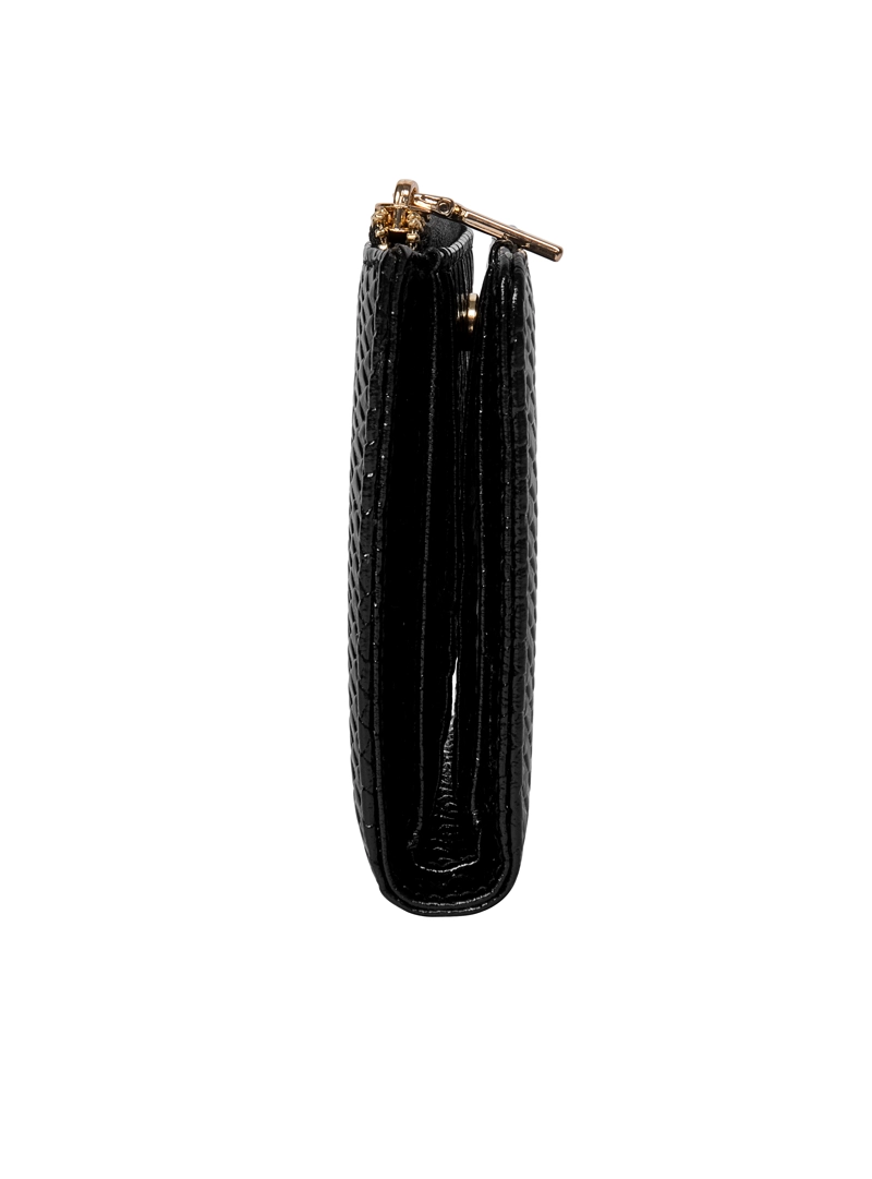 BILLETERA MUJER CON TEXTURA POLLINI - POM046X | NEGRO - 4