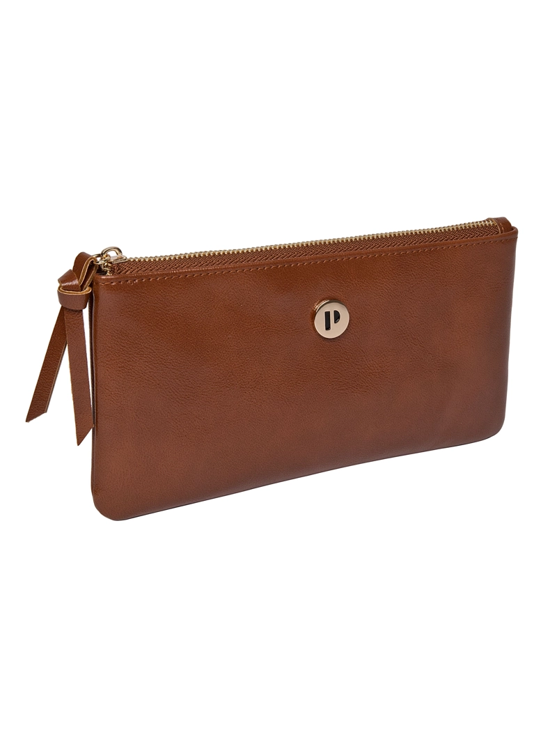 BILLETERA MUJER TIPO MONEDERO XL POLLINI - POM047X | MARRON CLARO - 5