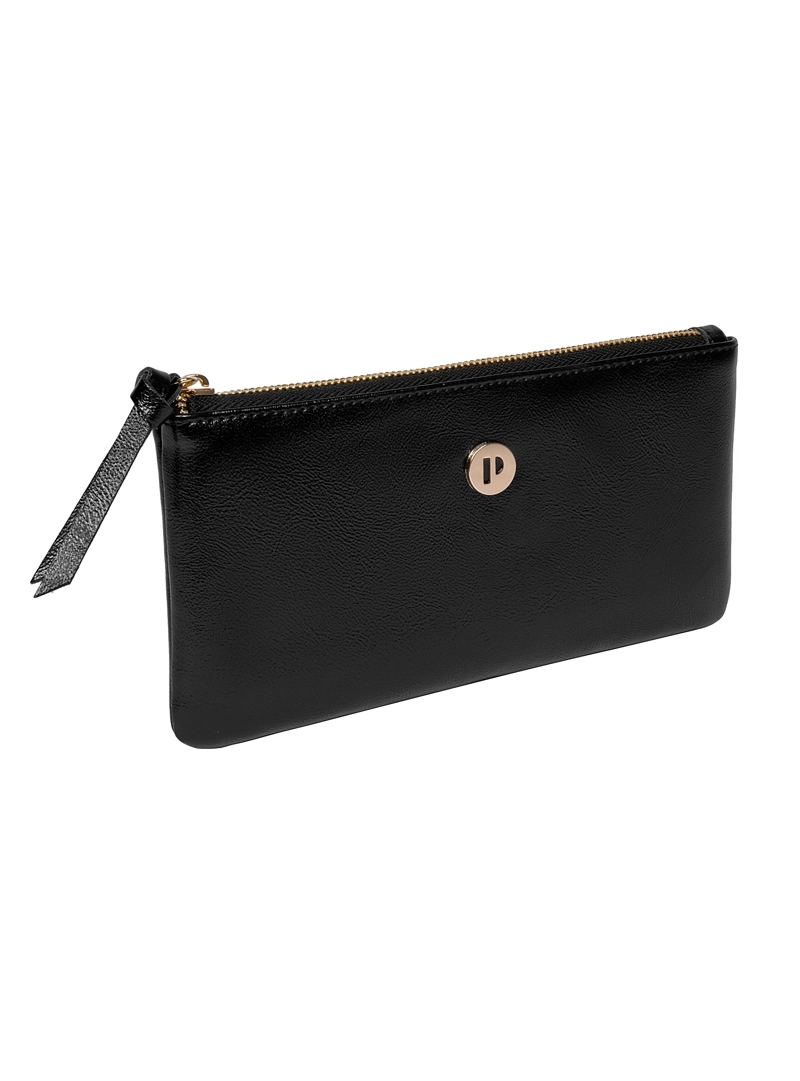 BILLETERA MUJER TIPO MONEDERO XL POLLINI - POM047X | NEGRO - 4