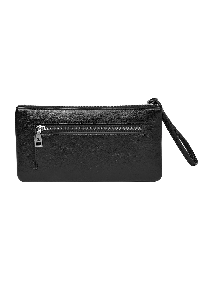 BILLETERA TIPO MONEDERO MUJER CON TACHAS ZAPPA - ZAM045X | NEGRO - 2