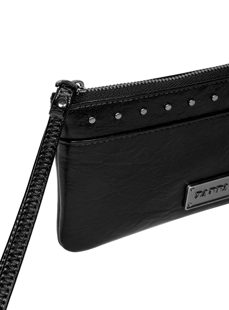 BILLETERA TIPO MONEDERO MUJER CON TACHAS ZAPPA - ZAM045X | NEGRO - 4