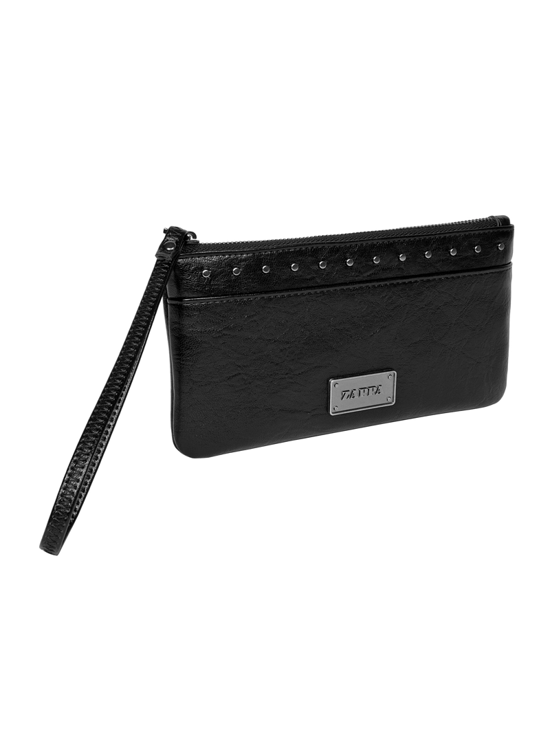 BILLETERA TIPO MONEDERO MUJER CON TACHAS ZAPPA - ZAM045X | NEGRO - 5