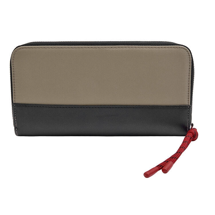 BILLETERA MUJER ESTRUCTURADA XL POLLINI - J864 | MARRON CLARO - 3