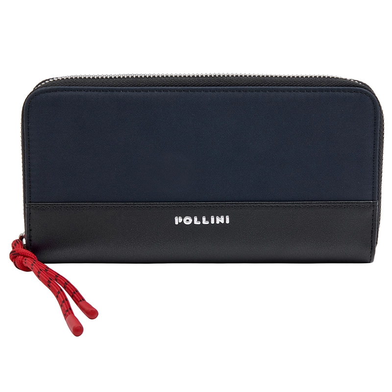 BILLETERA MUJER ESTRUCTURADA XL POLLINI - J864 | AZUL - 1