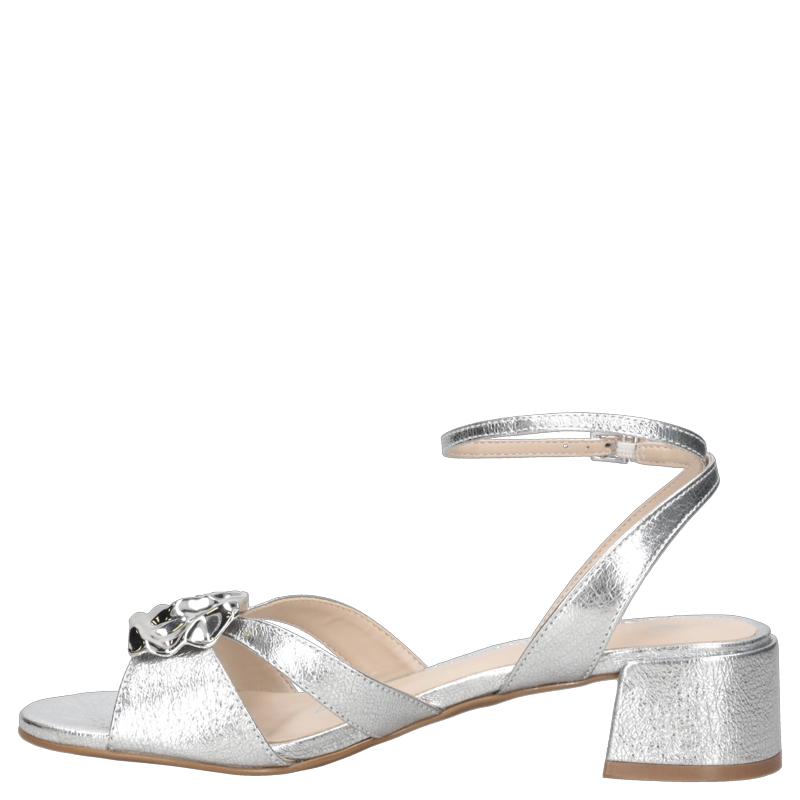 SANDALIA CASUAL MUJER MINGO - MIM0211 | PLATEADO - 4