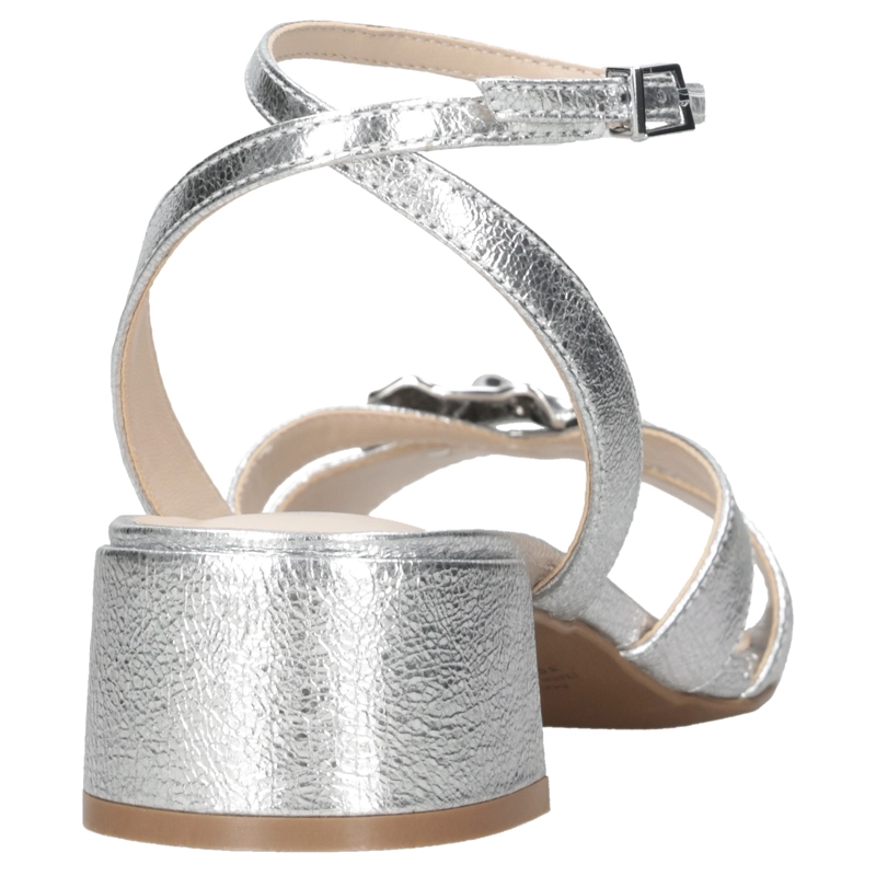 SANDALIA CASUAL MUJER MINGO - MIM0211 | PLATEADO - 8
