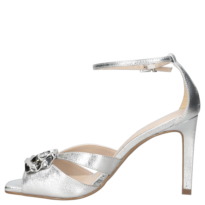 SANDALIA CASUAL MUJER MINGO - MIM0210 | PLATEADO - 4
