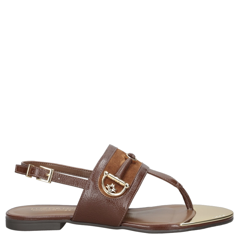 SANDALIA CASUAL MUJER LUZ DA LUA - LDM0169 | MARRON - 1