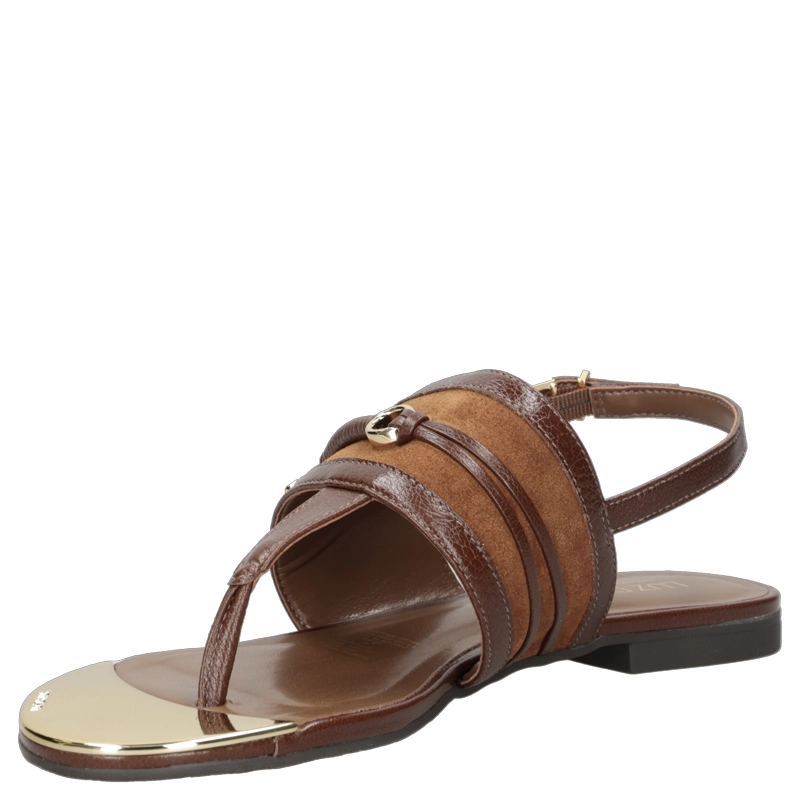 SANDALIA CASUAL MUJER LUZ DA LUA - LDM0169 | MARRON - 5
