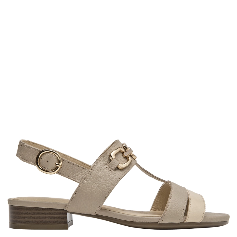 SANDALIA CASUAL MUJER 16 HRS - 16M0416 | BEIGE - 1