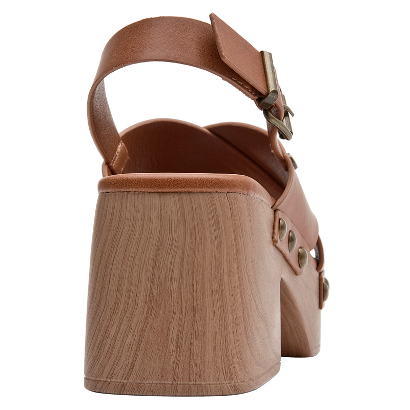 SANDALIA CASUAL MUJER BRUNO ROSSI - BRM0439 | MARRON CLARO - 4
