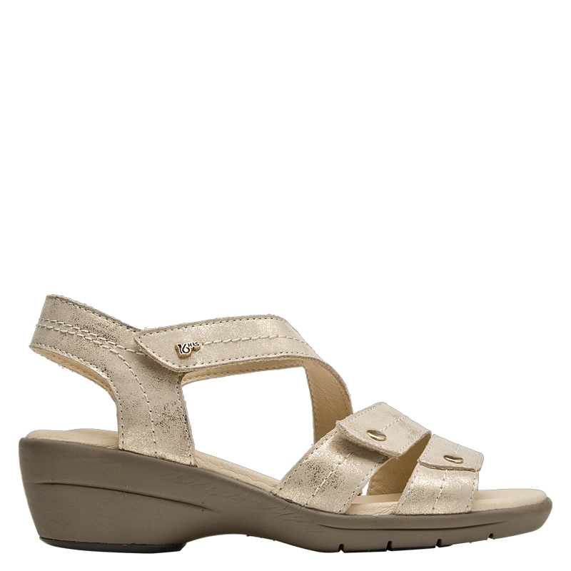 SANDALIA CASUAL MUJER 16 HRS - 16M0381 | DORADO - 1