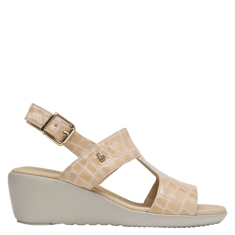 SANDALIA CASUAL MUJER 16 HRS - 16M0401 | BEIGE - 1